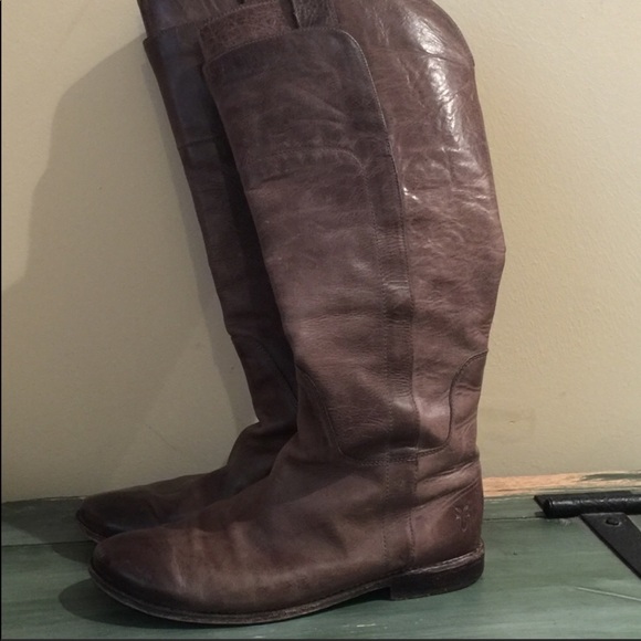 Frye Taupe Boots Melissa 7.5 - Picture 2 of 6